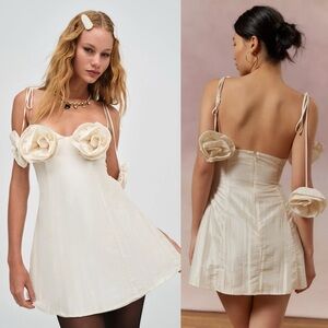 for love and lemons argent mini dress For Love and Lemons Opal Mini in Silver TrenLend
